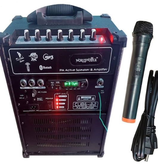 Zee Audio Cube 8" Cordless Speaker offers great sound, powerful performance, and deep musical enjoyment.