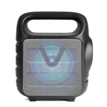 Zee Audio Speaker Khiladi-RGB Mini Trolley. Compact, portable, and equipped with vibrant RGB lighting, this speaker delivers powerful, clear audio for indoor and outdoor events