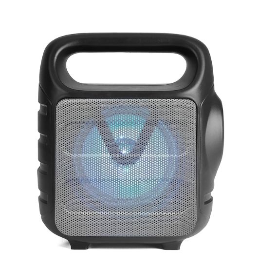 Zee Audio Speaker Khiladi-RGB Mini Trolley. Compact, portable, and equipped with vibrant RGB lighting, this speaker delivers powerful, clear audio for indoor and outdoor events