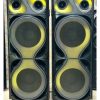 TOWER DOUBLE 12". Featuring dual 12-inch high-performance drivers, it delivers punchy bass, clear mids, and crisp highs, creating an immersive listening experience perfect for parties, events, or home entertainment.