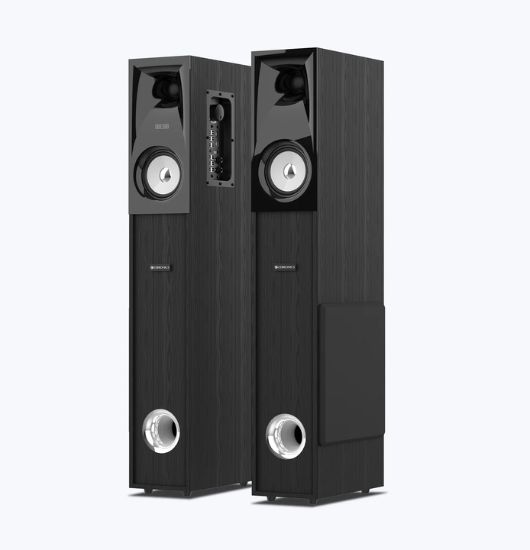 TOWER HUMMER, engineered to deliver deep, pounding bass, clear mids, and crisp highs.