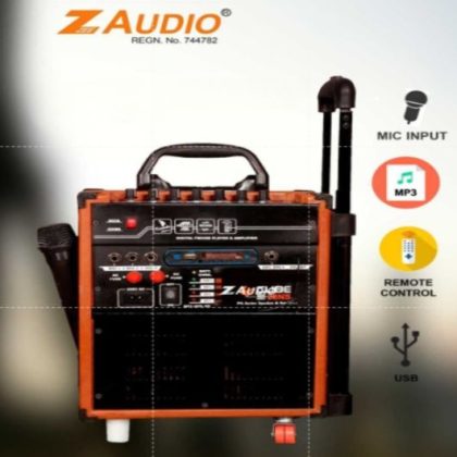 Zee Audio Trolley 12" Red Handle. Built for both looks and performance, this speaker delivers deep bass, crisp vocals, and clear highs through its powerful 12-inch woofer.