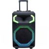 Zee Audio Trolley 12" UT-1224 (Round LED). Featuring a powerful 12-inch woofer and a dynamic round LED display, this trolley speaker delivers deep bass, clear mids, and crisp highs while adding a visual flair to your events.
