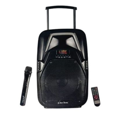 Zee Audio Trolley 8" Blaster. Featuring an 8-inch woofer, this portable trolley speaker delivers punchy bass, clear mids, and crisp highs in a compact design.