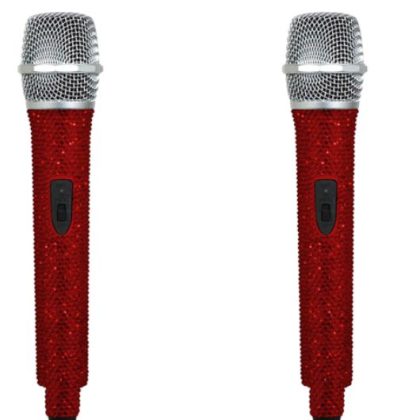 ZEE AUDIO DOUBLE MIKE RUBY, designed for dual use with clear, distortion-free sound.